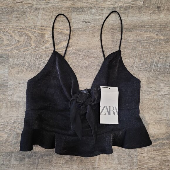 NWT ZARA | Strappy Crop Top Tank | Sz. L - Picture 4 of 10